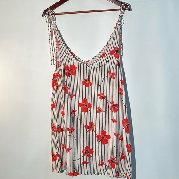Billabong - striped floral dress. Size M - Picture 1 of 6